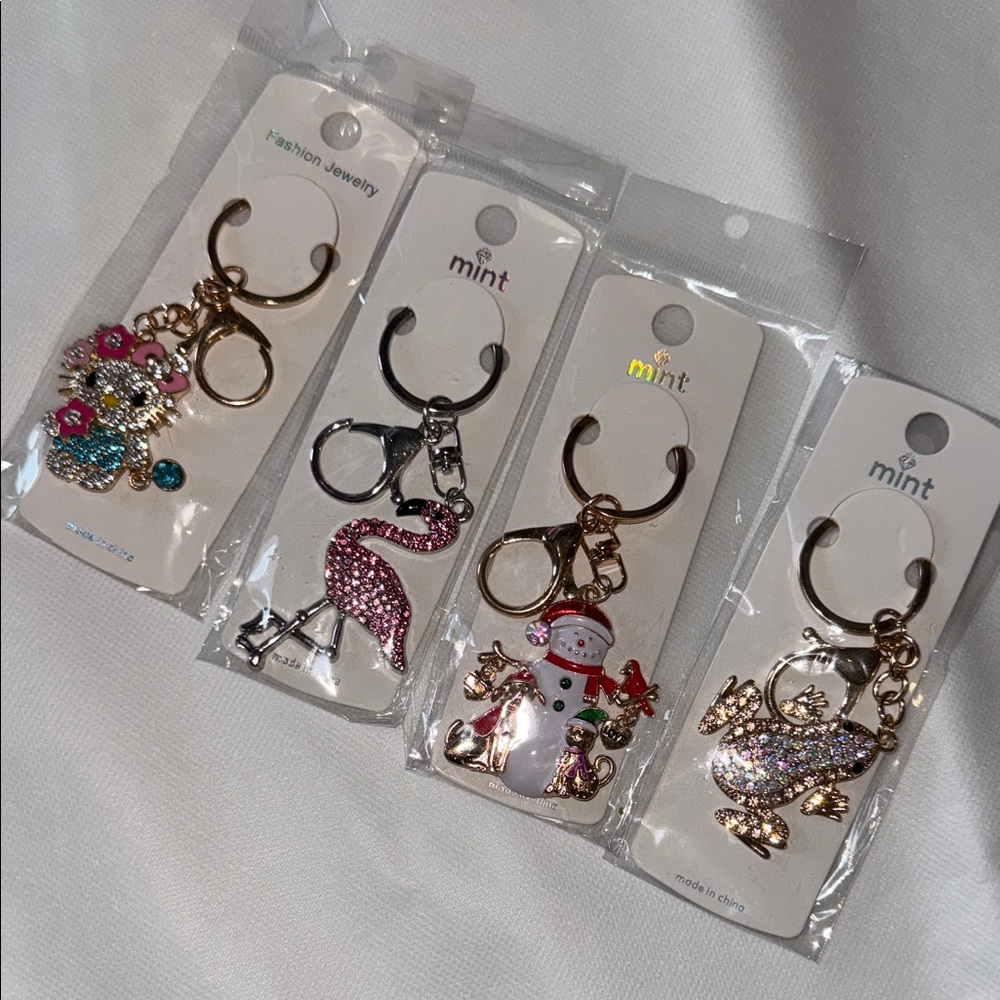 All 4 Multicolor Keychain Set I have 2 set